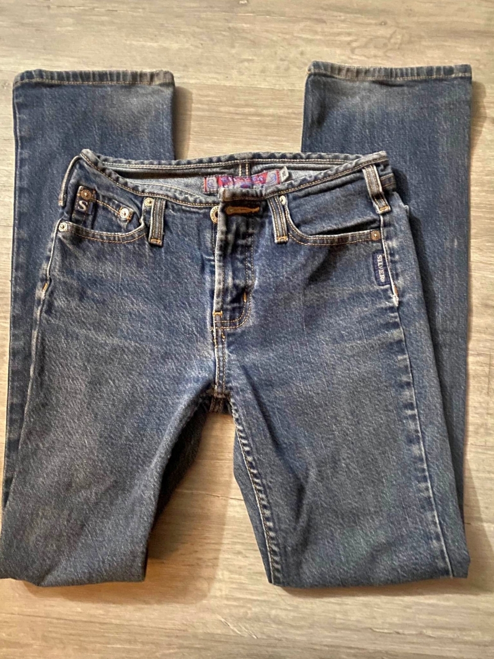 Silver Jeans Women's Dark Blue Straight Leg Denim